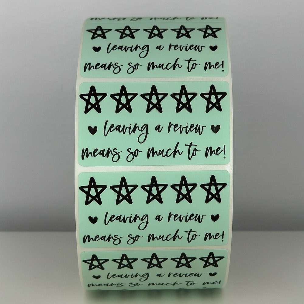 Posh Seller Review Stickers 🌟 “Leaving a Review Means So Much To Me - Picture 4 of 11
